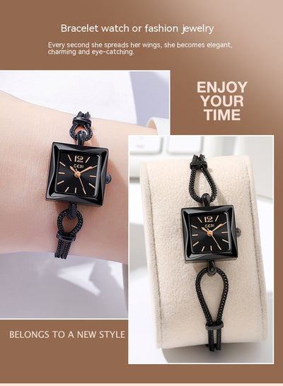 Reloj Pulsera Cuadrado Estilo Vintage en Aleación Premium - Image 41
