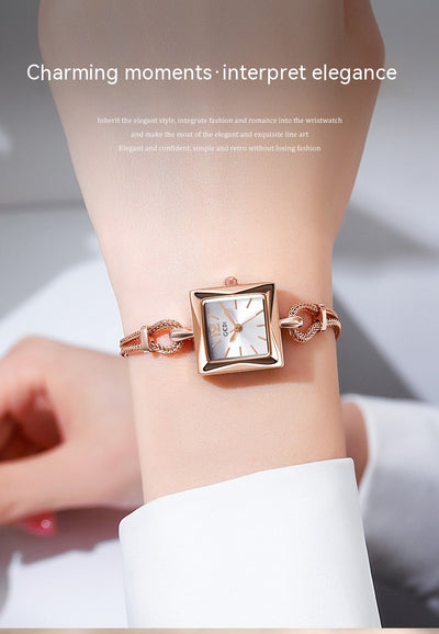 Reloj Pulsera Cuadrado Estilo Vintage en Aleación Premium - Image 43