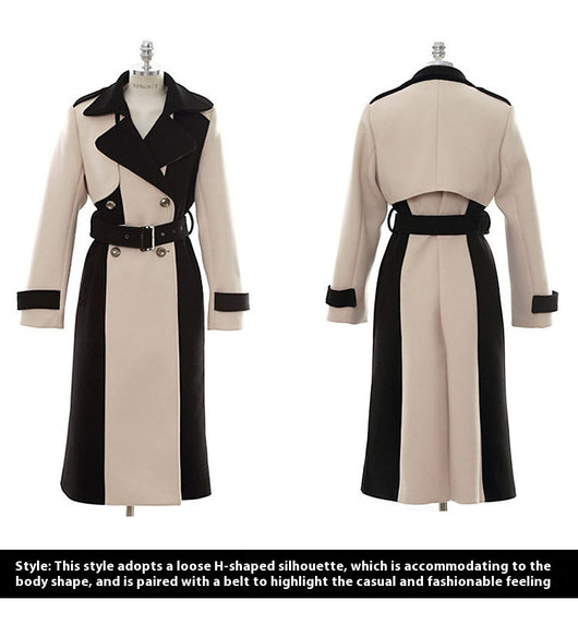 Abrigo de Lana Midi Elegante para Mujer - Image 9