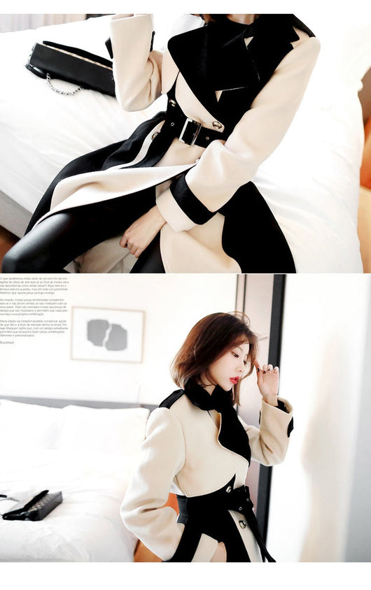Abrigo de Lana Midi Elegante para Mujer - Image 10