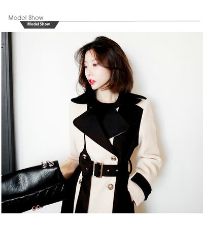 Abrigo de Lana Midi Elegante para Mujer - Image 17