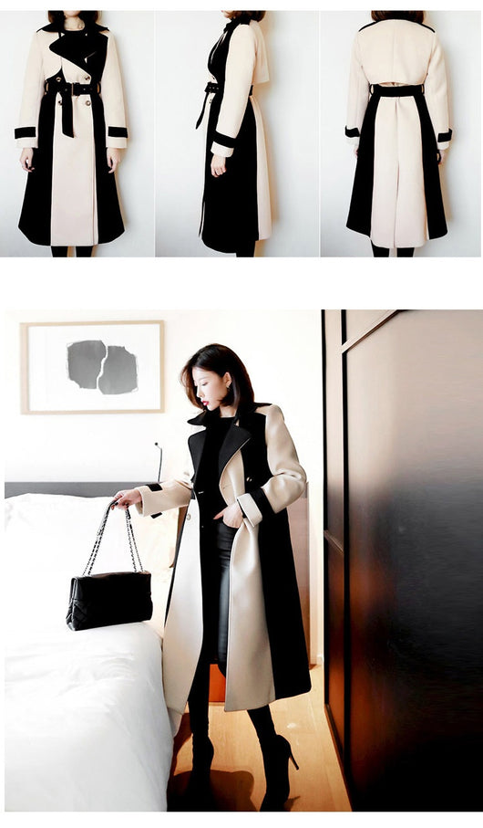 Abrigo de Lana Midi Elegante para Mujer - Image 21