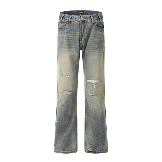 Pantalones Vaqueros Rotos Estilo Punk Retro para Hombre - Image 37