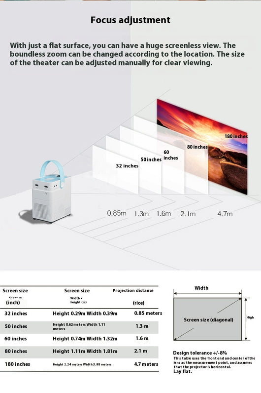 Proyector Smart HD Multifuncional para el Hogar - Image 8