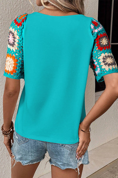 Blusa Tejida Casual Versátil de Manga Corta - Image 45