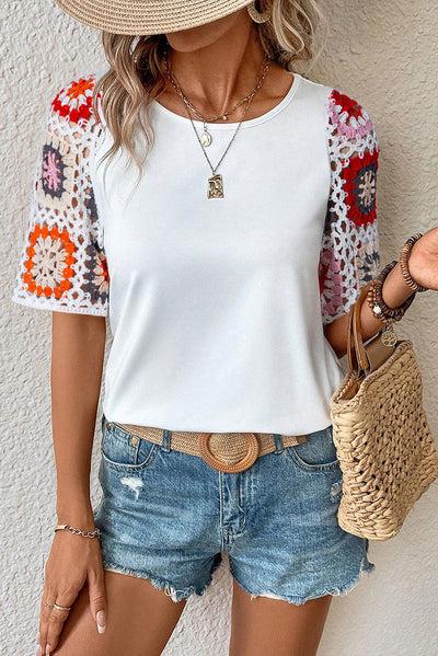 Blusa Tejida Casual Versátil de Manga Corta - Image 47