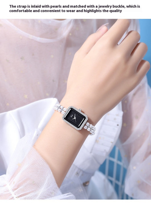 Reloj de Cuarzo Creativo para Mujer con Perlas de Concha - Image 26