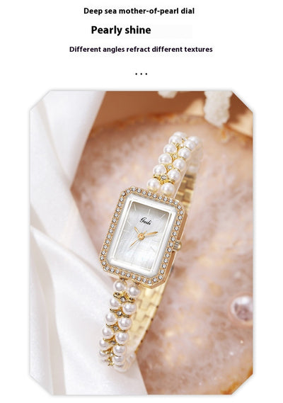 Reloj de Cuarzo Creativo para Mujer con Perlas de Concha - Image 27