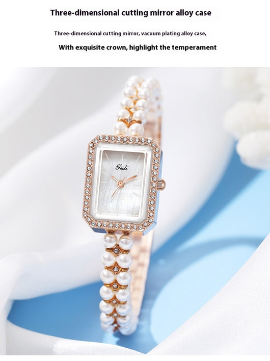 Reloj de Cuarzo Creativo para Mujer con Perlas de Concha - Image 28
