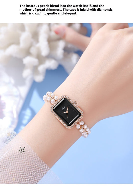 Reloj de Cuarzo Creativo para Mujer con Perlas de Concha - Image 29