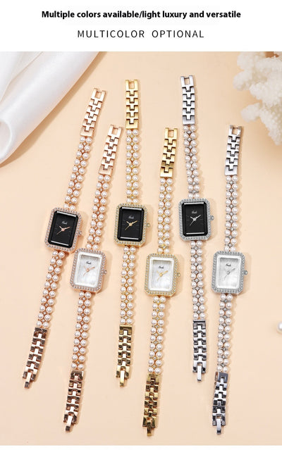 Reloj de Cuarzo Creativo para Mujer con Perlas de Concha - Image 30