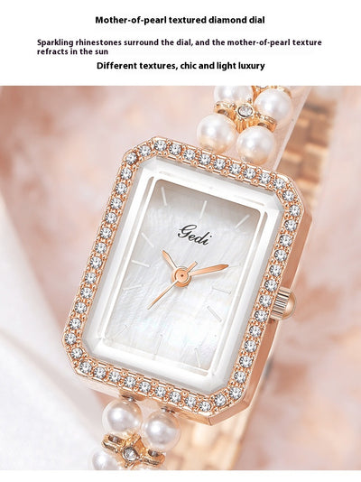 Reloj de Cuarzo Creativo para Mujer con Perlas de Concha - Image 31
