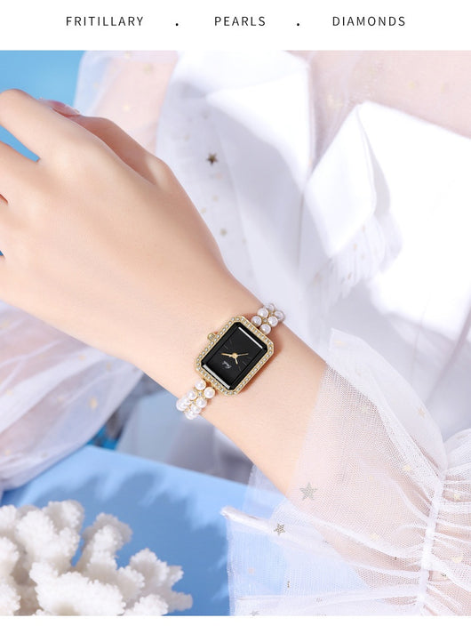 Reloj de Cuarzo Creativo para Mujer con Perlas de Concha - Image 37