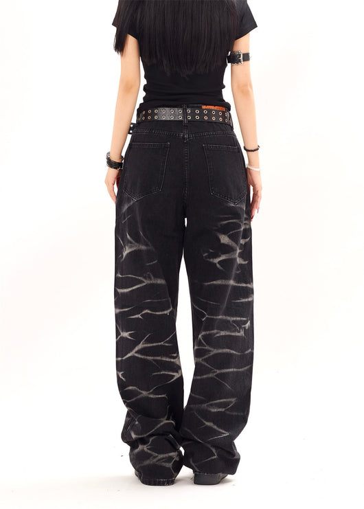 Pantalones Rectos Anchos Punk Hip Hop para Hombre y Mujer - Image 31