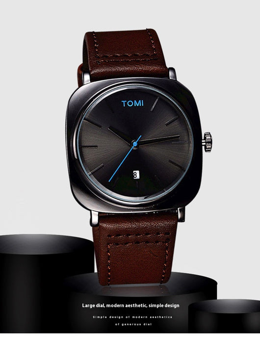 Reloj de Negocios Cuadrado para Hombre - Elegancia Profesional - Image 24