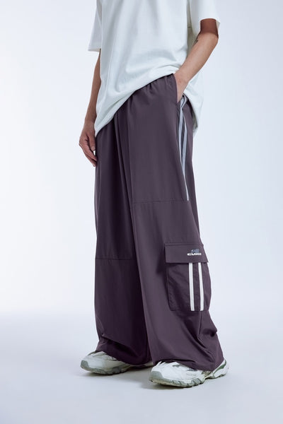 Pantalones Anchos con Rayas Laterales y Parches de Contraste - Estilo Retro Casual - Image 31