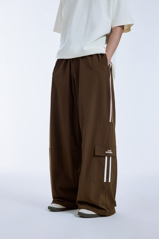Pantalones Anchos con Rayas Laterales y Parches de Contraste - Estilo Retro Casual - Image 42
