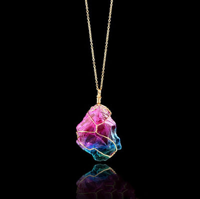 Colgante de Cristal Natural con Piedras de los 7 Chakras - Image 6