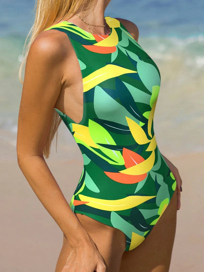 Traje de Baño Enterizo con Mochila Estampada - Image 18