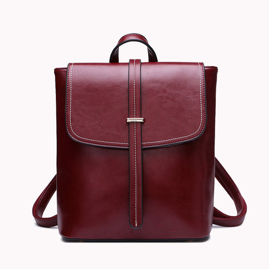 Mochila de Cuero Encerado Convertible - Bolso de Hombro 2 en 1 - Image 18