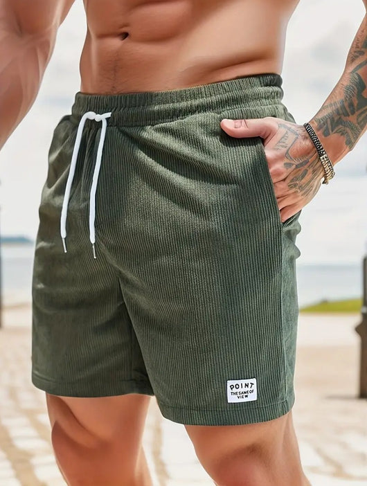 Shorts Deportivos de Cordón Verano Pana Hombre - Image 20