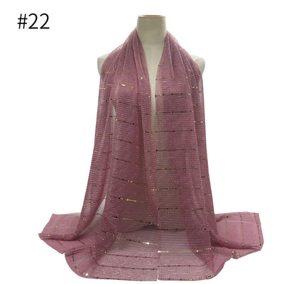Pañuelo Ligero Mujer Primavera Verano - Tela Arrugada Transpirable - Image 38