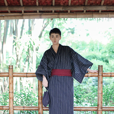 Kimono Tradicional Japonés para Hombre - Bata de Casa y Descanso - Image 11