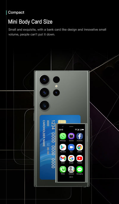 Smartphone Compacto S23PRO - Pantalla 3.0", Android, 16GB, Conectividad 3G y WiFi - Image 38