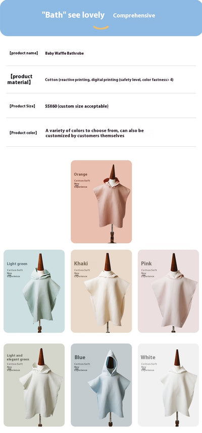 Bata de Baño Infantil con Capucha Absorbente de Secado Rápido - Image 21