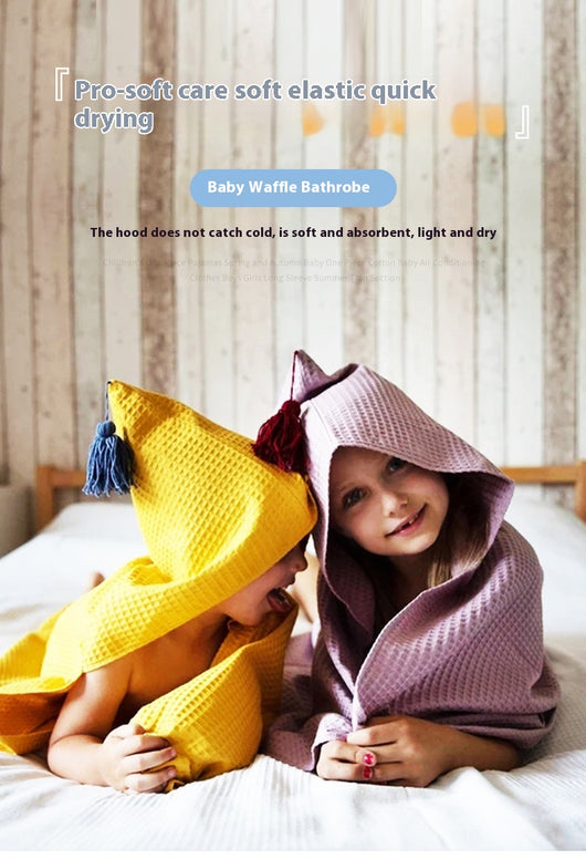 Bata de Baño Infantil con Capucha Absorbente de Secado Rápido - Image 22