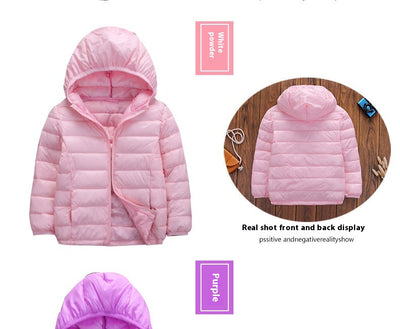 Abrigo Acolchado Infantil Ligero con Capucha - Chaqueta de Invierno en Algodón - Image 20