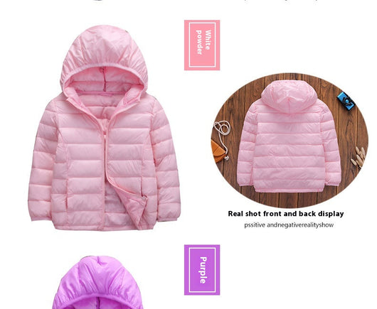 Abrigo Acolchado Infantil Ligero con Capucha - Chaqueta de Invierno en Algodón - Image 20