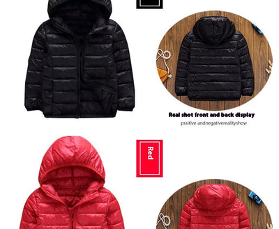 Abrigo Acolchado Infantil Ligero con Capucha - Chaqueta de Invierno en Algodón - Image 22