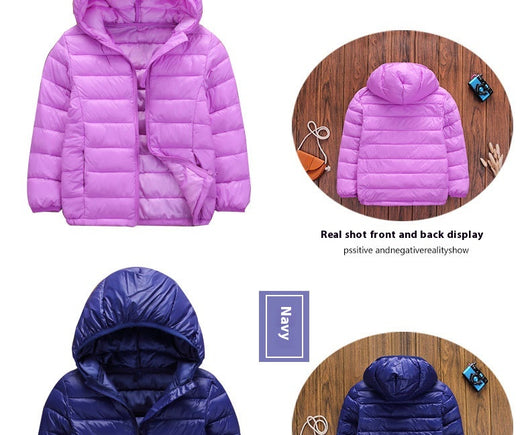 Abrigo Acolchado Infantil Ligero con Capucha - Chaqueta de Invierno en Algodón - Image 25