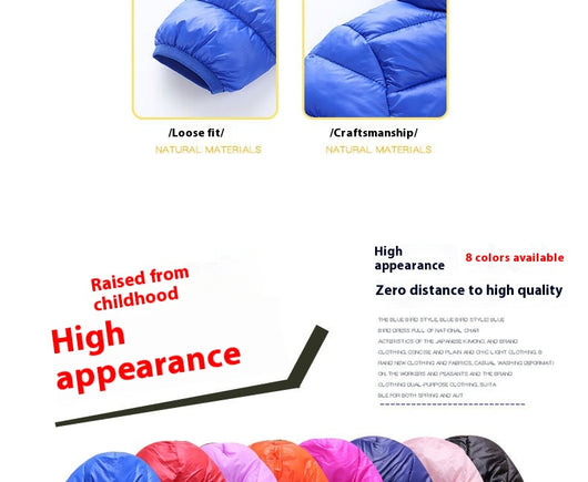 Abrigo Acolchado Infantil Ligero con Capucha - Chaqueta de Invierno en Algodón - Image 26
