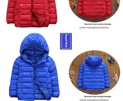 Abrigo Acolchado Infantil Ligero con Capucha - Chaqueta de Invierno en Algodón - Image 27