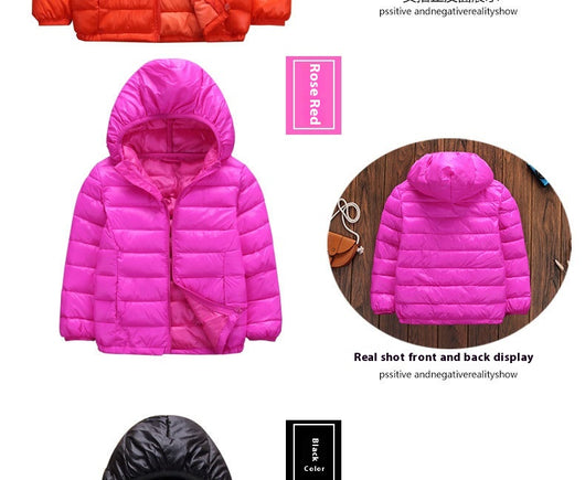 Abrigo Acolchado Infantil Ligero con Capucha - Chaqueta de Invierno en Algodón - Image 29