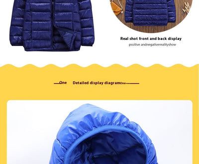 Abrigo Acolchado Infantil Ligero con Capucha - Chaqueta de Invierno en Algodón - Image 30