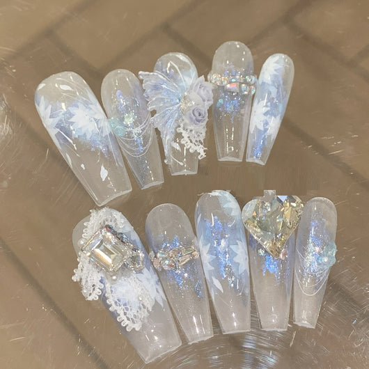 Armadura Floral Mariposa Azul Cielo - Joyería Artesanal de Lujo - Image 13
