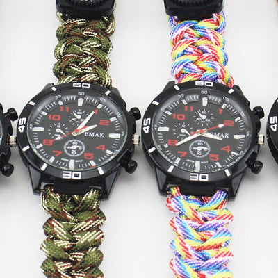 Reloj de Supervivencia Multifuncional con Brújula, Termómetro y Kit de Rescate - Image 21