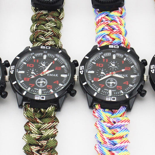 Reloj de Supervivencia Multifuncional con Brújula, Termómetro y Kit de Rescate - Image 21