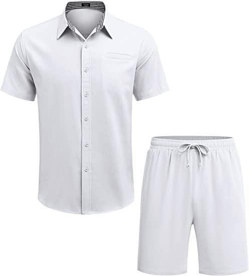 Conjunto Casual de Camisa y Shorts para Hombre - Image 20