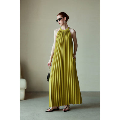 Vestido Halter Plisado Elegante para Festividades - Image 17
