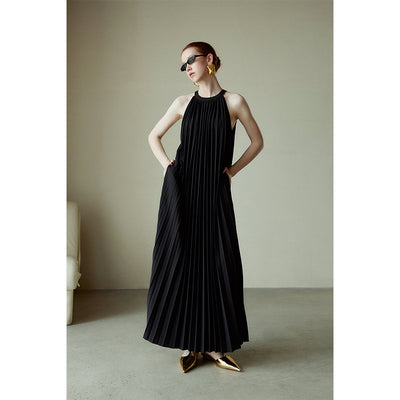 Vestido Halter Plisado Elegante para Festividades - Image 18