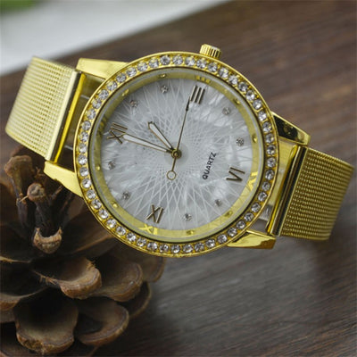 Reloj Electrónico Unisex con Pulsera de Malla Dorada - Image 12