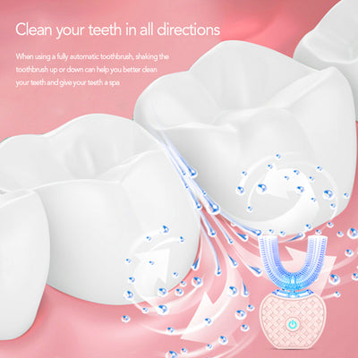 Cepillo de Dientes Eléctrico Automático 360° con Luz Azul y Carga USB - Image 34