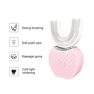 Cepillo de Dientes Eléctrico Automático 360° con Luz Azul y Carga USB - Image 41