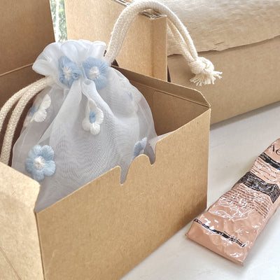 Bolsa de Almacenamiento Pequeña con Bordado Floral y Cordón Ajustable - Image 11