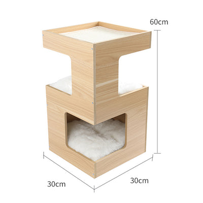 Nido para Gatos de Madera Maciza con Sisal - Diseño Modular sin Marcas - Image 18