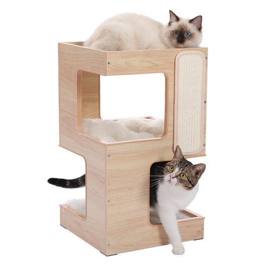 Nido para Gatos de Madera Maciza con Sisal - Diseño Modular sin Marcas - Image 19